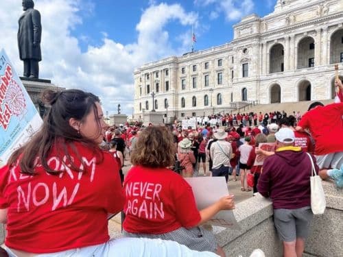 Annunciation parents seek legislative change on gun control bills